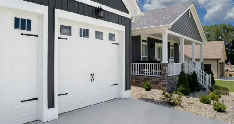 Recent carriage-style garage door replacement